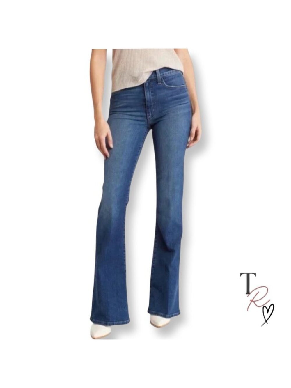 Joe’s Jeans Herculina High Rise Flare Jeans Medium Wash Denim Size 27